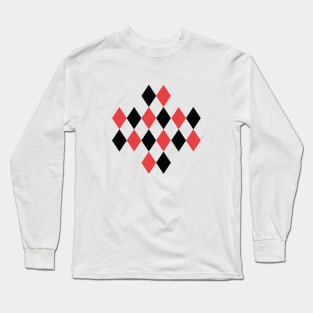 Rhombus style Joker Long Sleeve T-Shirt